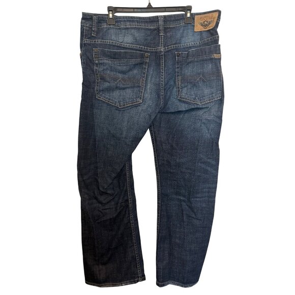 Buffalo Other - Buffalo David Bitton Travis Jeans Mens Denim Relaxed Fit Dark Wash Blue